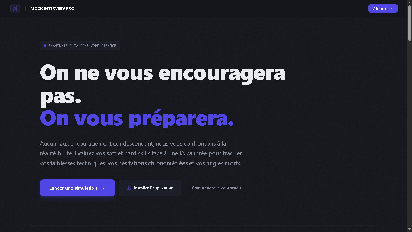 Capture d'écran de Mock Interview Pro